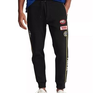 Polo by Ralph Lauren Double Knit Embroidered + Patch Racing Pant